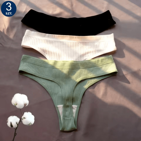 Zestaw 3 szt. - Wygodne majtki z bawełny M - XXL Zestaw 3 szt. - Wygodne majtki z bawełny M - XXL